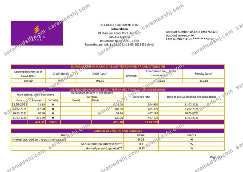 Nigeria Polaris excel pdf